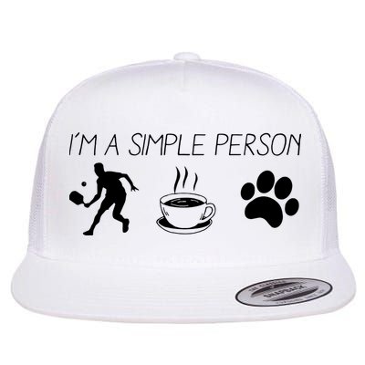 Simple Pickleball Player Flatbill Hat