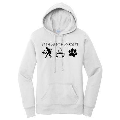 Simple Pickleball Player Women's Pullover Hoodie