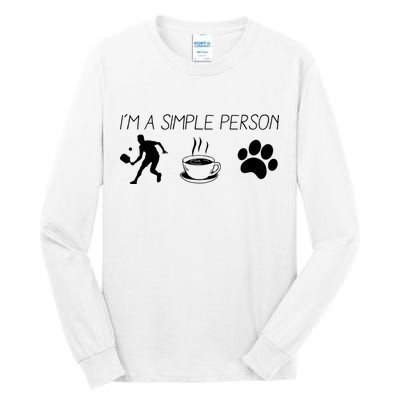 Simple Pickleball Player Tall Long Sleeve T-Shirt