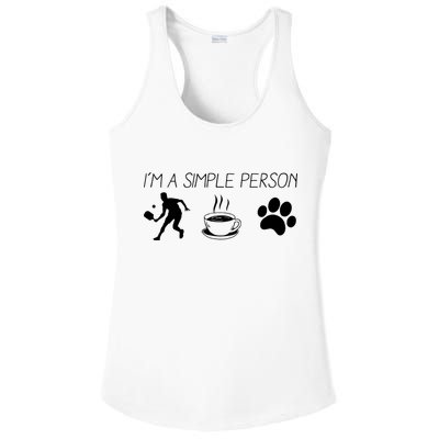 Simple Pickleball Player Ladies PosiCharge Competitor Racerback Tank