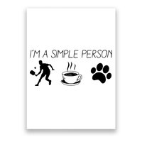 Simple Pickleball Player Poster