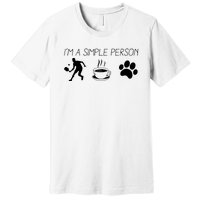 Simple Pickleball Player Premium T-Shirt