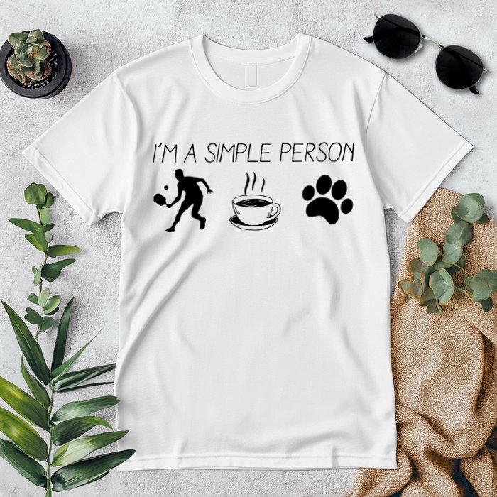 Simple Pickleball Player Premium T-Shirt