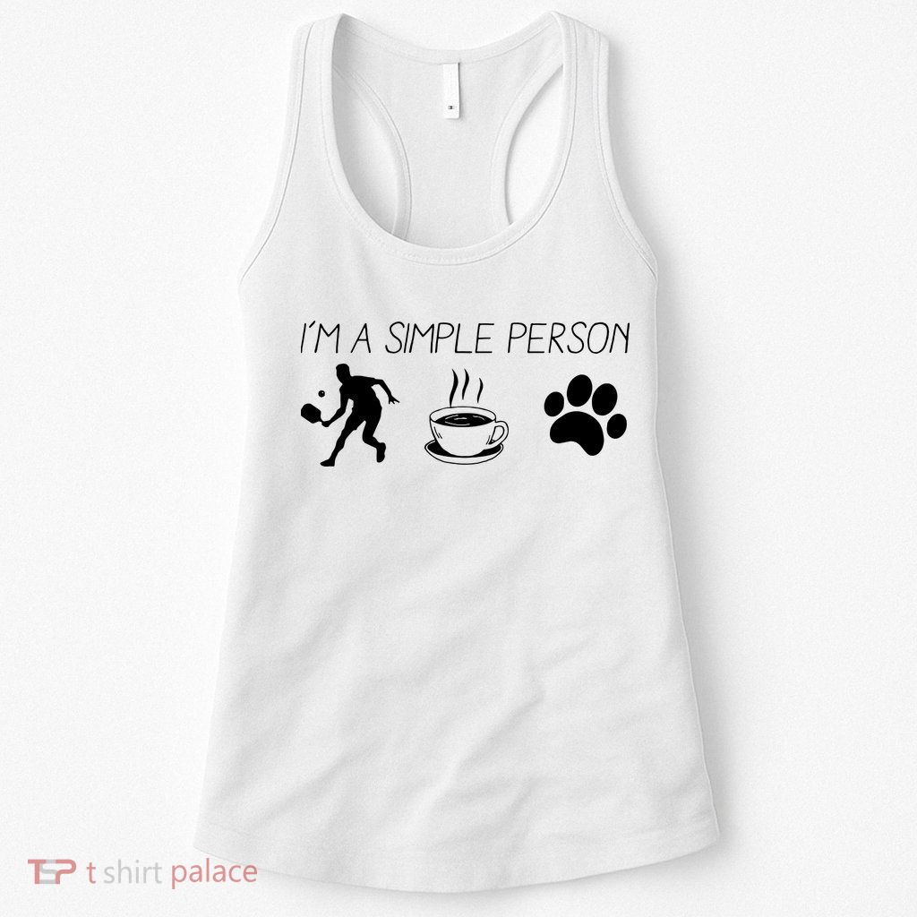 Simple Pickleball Player Womens Tank Top