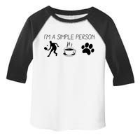 Simple Pickleball Player Toddler Fine Jersey T-Shirt