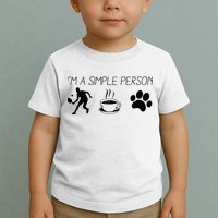 Simple Pickleball Player Toddler T-Shirt
