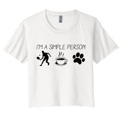 Simple Pickleball Player Crop Top