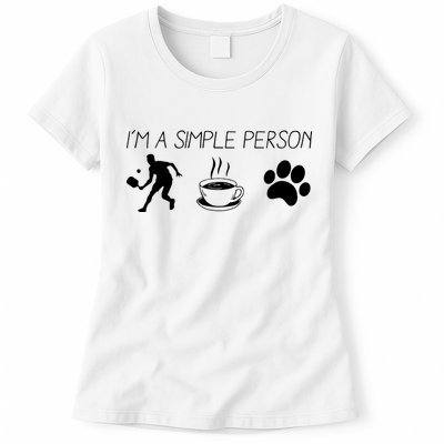 Simple Pickleball Player Womens T-Shirt