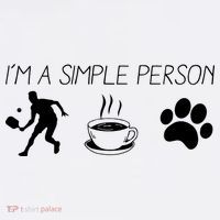 Simple Pickleball Player Womens T-Shirt
