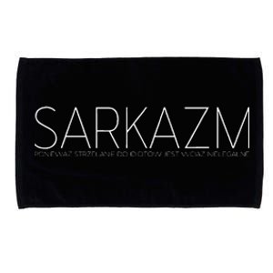 Sarkazm Poniewaz. Polska Smieszna Koszulka Zabawny Prezent Microfiber Hand Towel