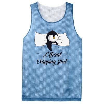 Sleeping Penguin Pyjamas Penguin Lover Napping Mesh Reversible Basketball Jersey Tank