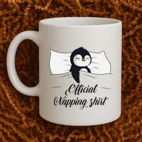 Sleeping Penguin Pyjamas Penguin Lover Napping Coffee Mug