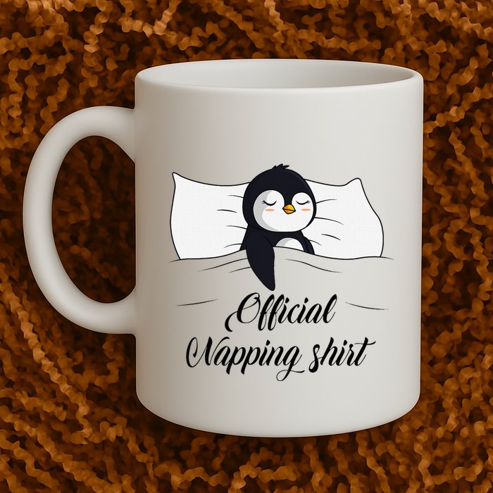 Sleeping Penguin Pyjamas Penguin Lover Napping Coffee Mug