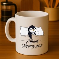 Sleeping Penguin Pyjamas Penguin Lover Napping Coffee Mug