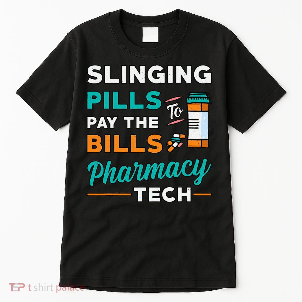 Slinging Pills Pharmacy Tech Vintage Technician Pharmacist Tall T-Shirt