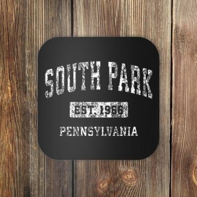 S.O.U.T.H P.A.R.K Pennsylvania Pa Vintage Sports Established Coaster