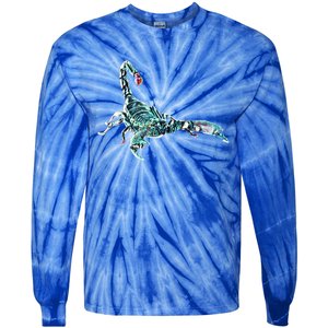 Scorpio Poisonous Pets Terrarium Animals Scorpion Gift Tie-Dye Long Sleeve Shirt