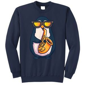 Saxophone Player Penguin Jazz Band Music Animal Lovers Gift Sweatshirt