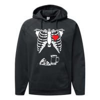 Skeleton Pregnancy Pizza Beer Xray Halloween Soon Dad Sweatshirt Performance Fleece Hoodie