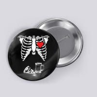 Skeleton Pregnancy Pizza Beer Xray Halloween Soon Dad Sweatshirt Button