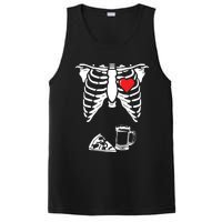 Skeleton Pregnancy Pizza Beer Xray Halloween Soon Dad Sweatshirt PosiCharge Competitor Tank