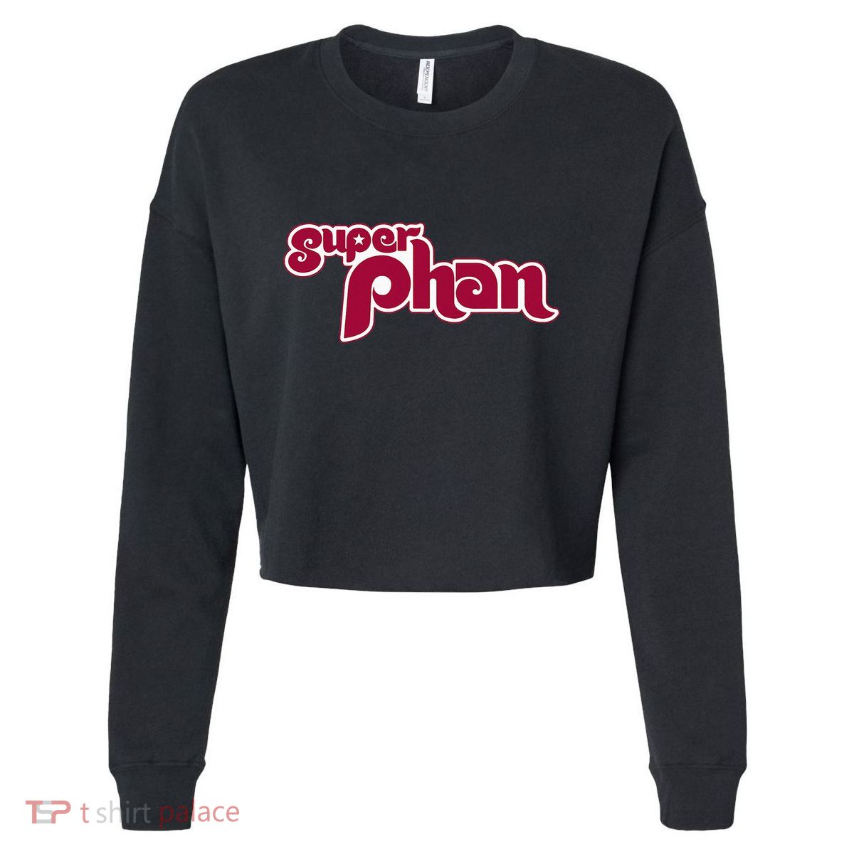 Super Phan Philadelphia Super Fan Cropped Pullover Crew