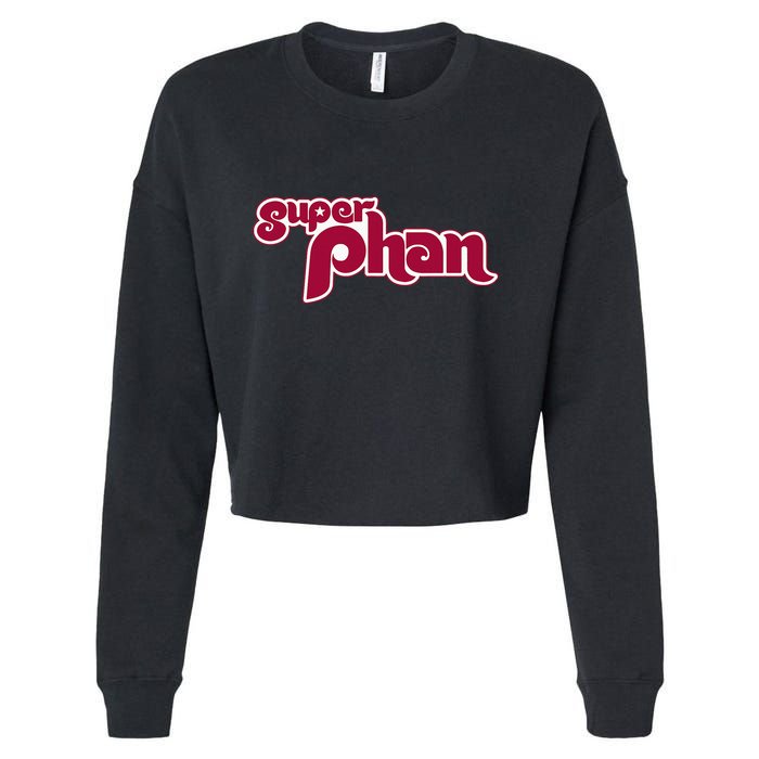Super Phan Philadelphia Super Fan Cropped Pullover Crew