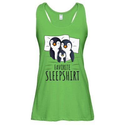 Sleeping Penguin Pyjamas Penguin Lover Favorite Sleepshirt Ladies Essential Flowy Tank