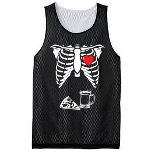 Skeleton Pregnancy Pizza Beer Xray Halloween Soon Dad Sweatshirt Mesh Reversible Basketball Jersey Tank