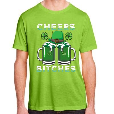 St. Patrick's Patricks Day Irish Cheers Bitches Lucky Beer Adult ChromaSoft Performance T-Shirt