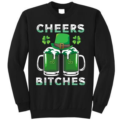 St. Patrick's Patricks Day Irish Cheers Bitches Lucky Beer Sweatshirt