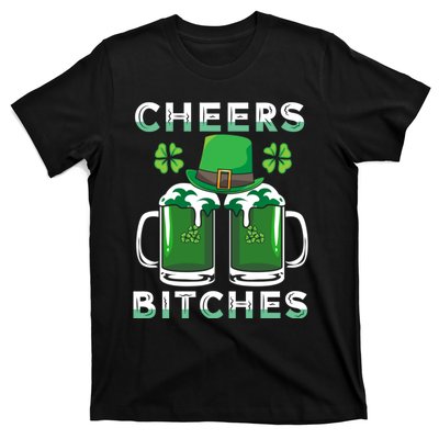 St. Patrick's Patricks Day Irish Cheers Bitches Lucky Beer T-Shirt