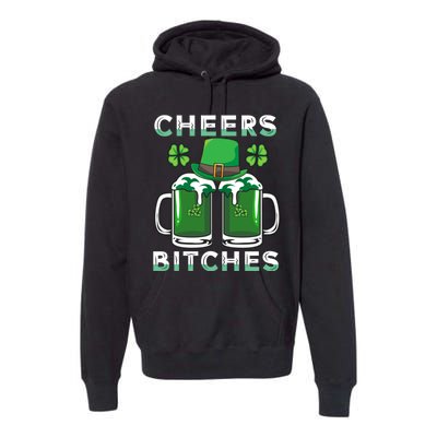 St. Patrick's Patricks Day Irish Cheers Bitches Lucky Beer Premium Hoodie