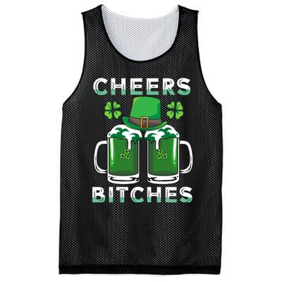 St. Patrick's Patricks Day Irish Cheers Bitches Lucky Beer Mesh Reversible Basketball Jersey Tank