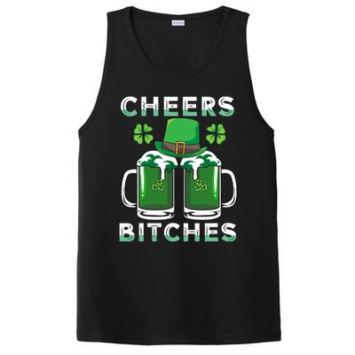 St. Patrick's Patricks Day Irish Cheers Bitches Lucky Beer PosiCharge Competitor Tank