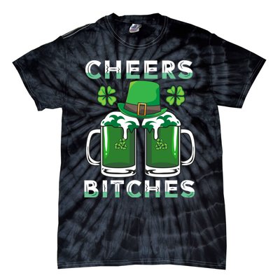 St. Patrick's Patricks Day Irish Cheers Bitches Lucky Beer Tie-Dye T-Shirt