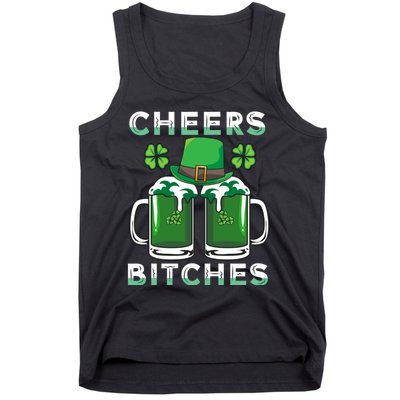 St. Patrick's Patricks Day Irish Cheers Bitches Lucky Beer Tank Top