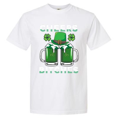 St. Patrick's Patricks Day Irish Cheers Bitches Lucky Beer Garment-Dyed Heavyweight T-Shirt