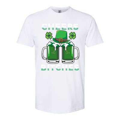 St. Patrick's Patricks Day Irish Cheers Bitches Lucky Beer Softstyle CVC T-Shirt