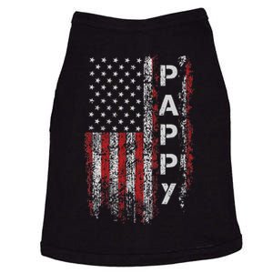 S Proud Pappy American Flag Pappy Patriotic FatherS Day Doggie Tank