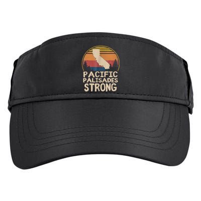 Support Pacific Palisades Strong Vintage Stay California Adult Drive Performance Visor