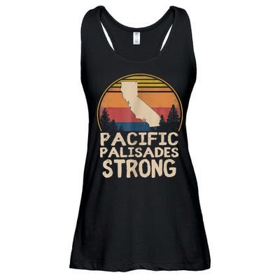 Support Pacific Palisades Strong Vintage Stay California Ladies Essential Flowy Tank