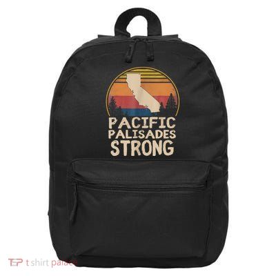Support Pacific Palisades Strong Vintage Stay California 16 in Basic Backpack