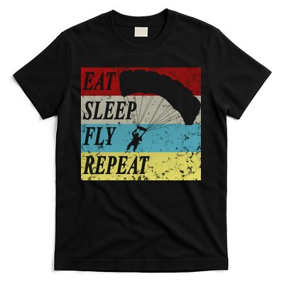 Skydiving Parachute Paraglide Vintage T-Shirt
