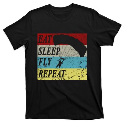 Skydiving Parachute Paraglide Vintage T-Shirt