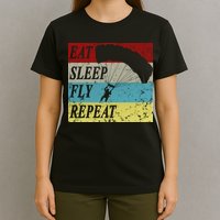 Skydiving Parachute Paraglide Vintage T-Shirt