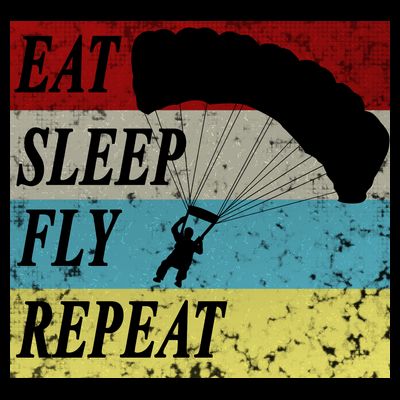 Skydiving Parachute Paraglide Vintage T-Shirt
