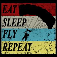 Skydiving Parachute Paraglide Vintage T-Shirt