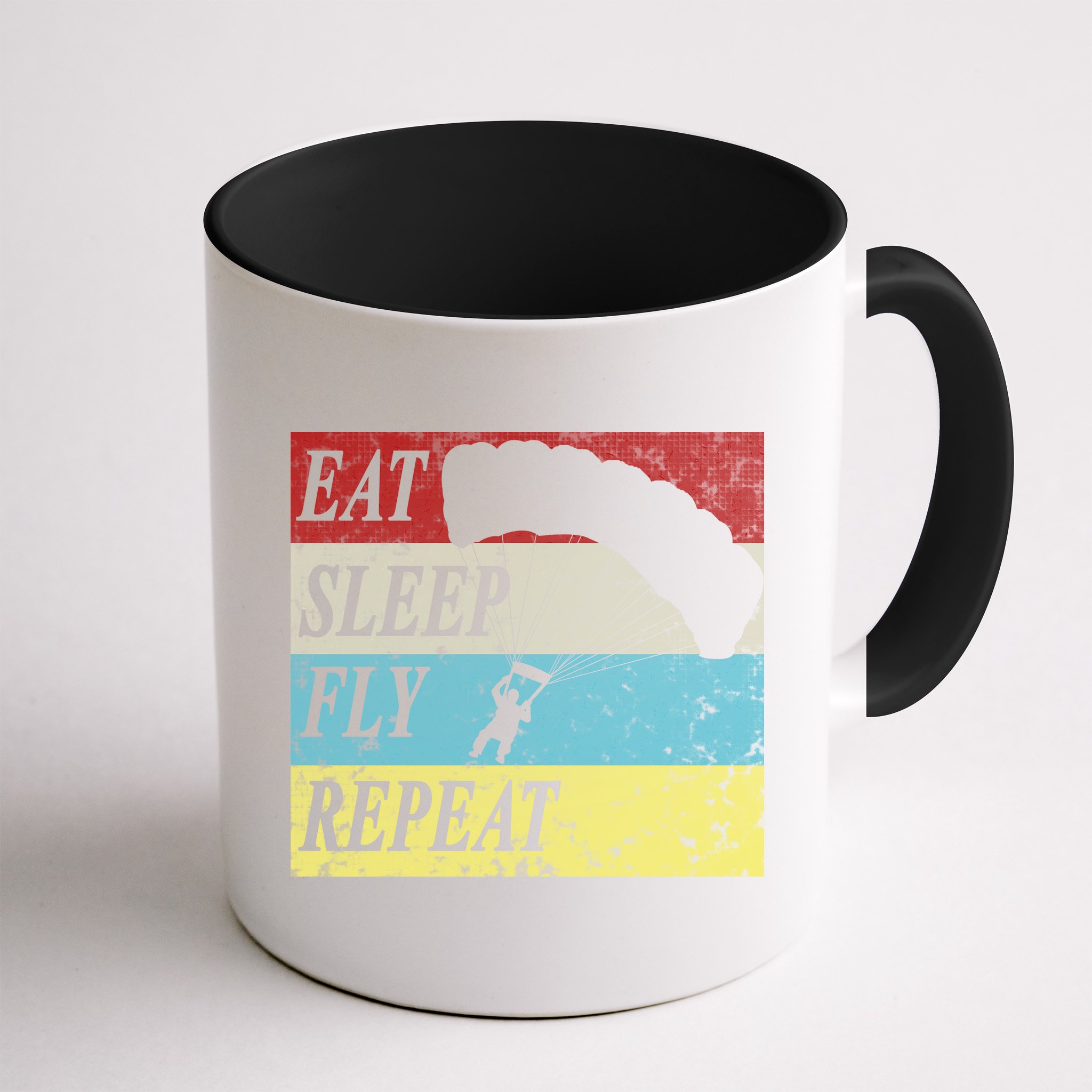 Skydiving Parachute Paraglide Vintage Mug