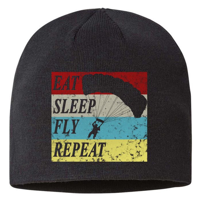 Skydiving Parachute Paraglide Vintage Sustainable Beanie